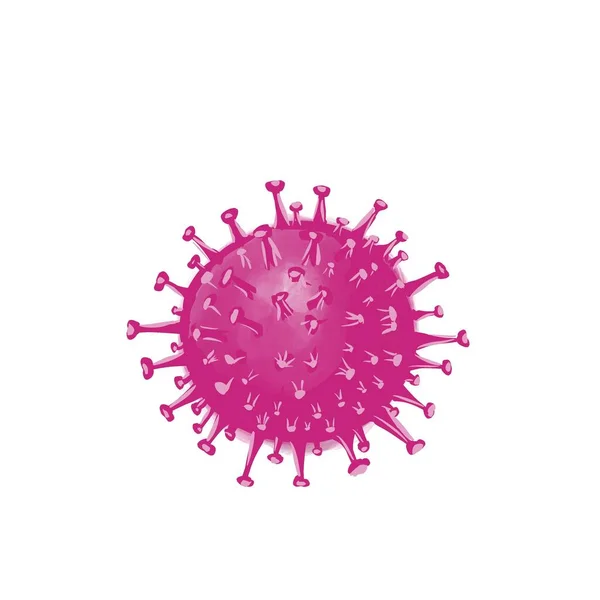 Covid 19 virus 2020 pandemia di colore rosa — Foto Stock