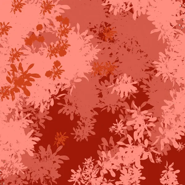 Красный и розовый пышный тропический фон листвы — стоковое фото