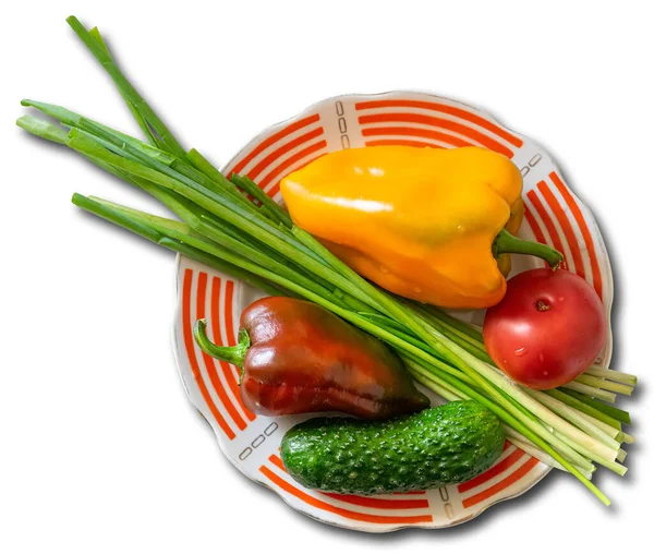 盘子里的蔬菜 — 图库照片