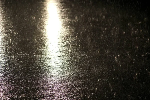 Saison Des Pluies Pluie Tropicale Nuit — Photo