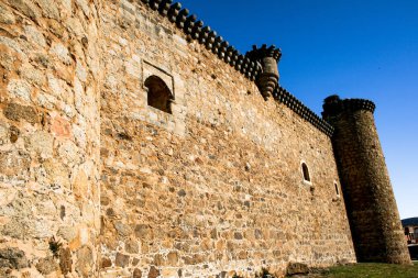 Facade of the Castle of the Barco de Avila also known as Valdecorneja Castle