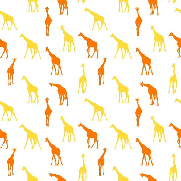 Векторний безшовний візерунок з жирафами . — стоковий вектор