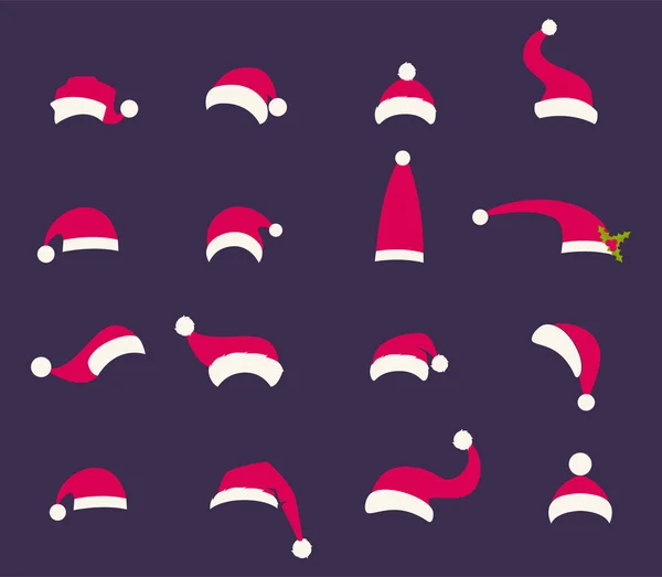 Santa hat vectorillustratie symbool. — Stockvector