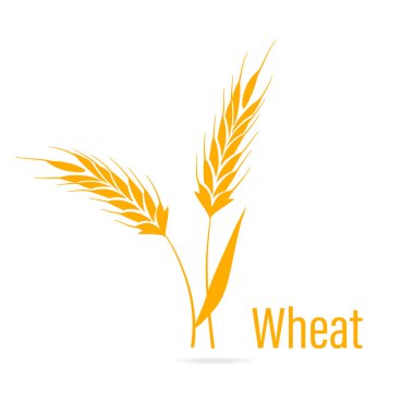 Gluten ücretsiz simge. Kulakları buğday.