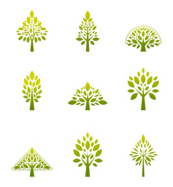 Ekoloji simgesi seti.