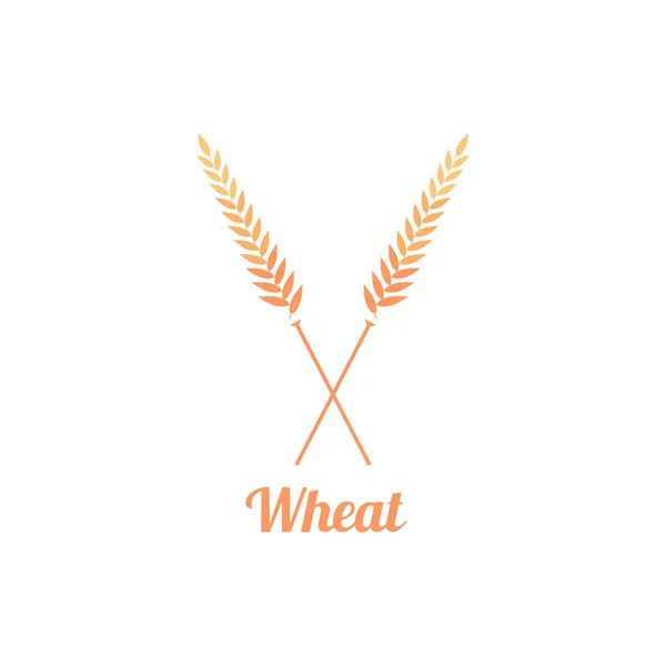 Logotipo Panadería Insignia con trigo . — Archivo Imágenes Vectoriales