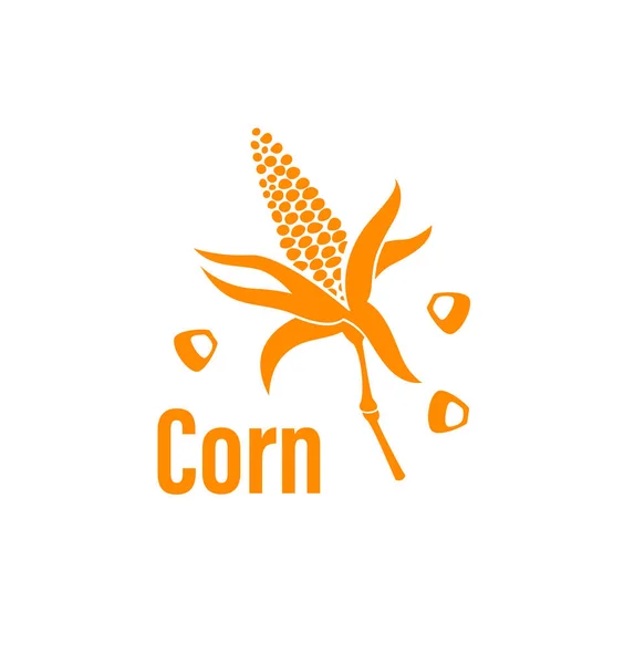 Corn vegetabiliska ikonen. — Stock vektor