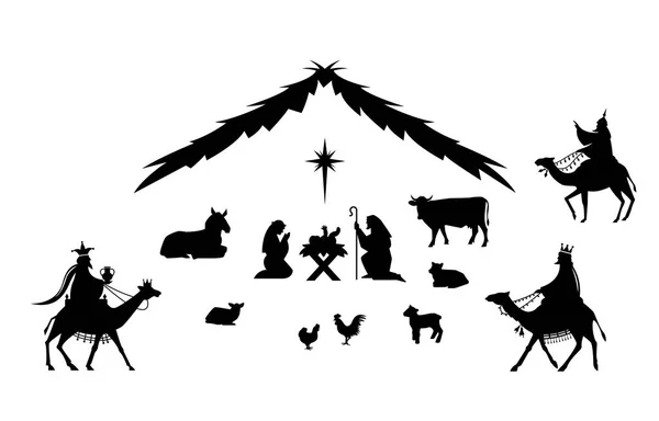 Geleneksel Noel sahne.