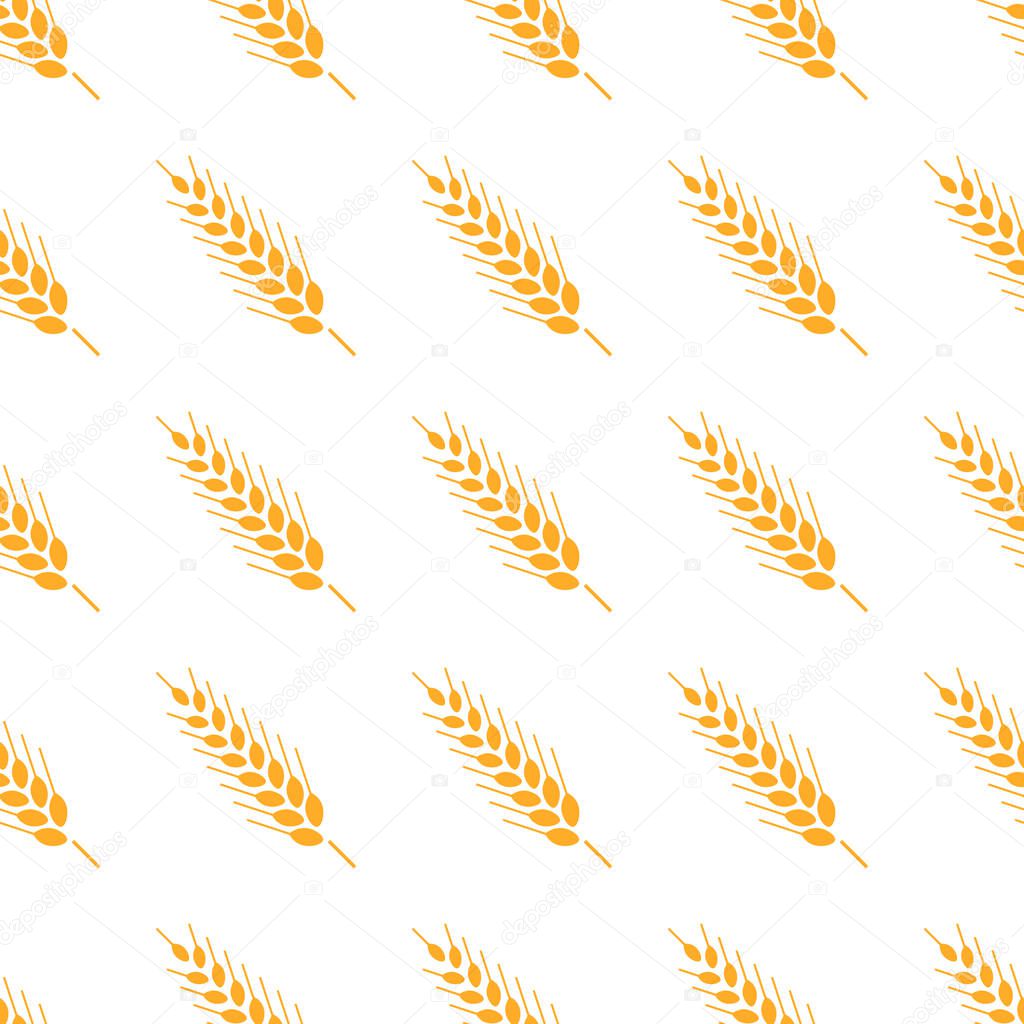 Hand drawn bakery background. Whole grain, natural, organic background for bakery package, bread products.