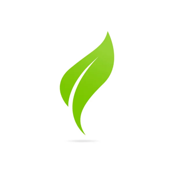 Eco icona foglia verde . — Vettoriale Stock