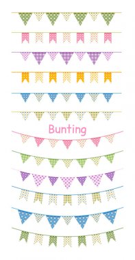 Renkli kiraz ve çelenk beyaza sabitlenmiş..