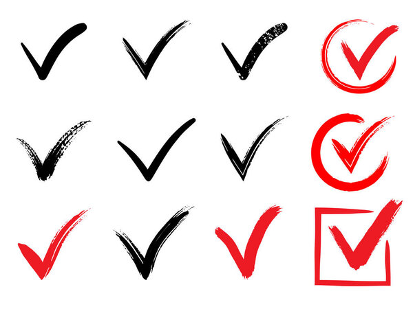 Отметьте значки, крест в гранж стиле. Ошибка, проверка, ошибка и остановка, не удалась. Перекрестный знак. Ручная работа с кистью
.