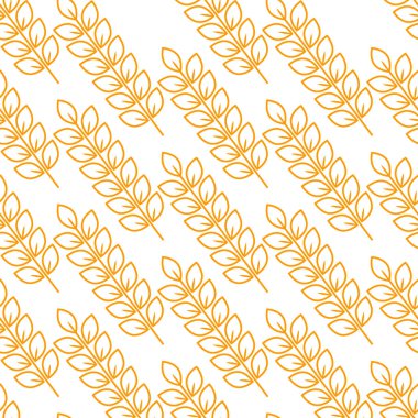 Buğday seamless modeli. Vektör çizim.