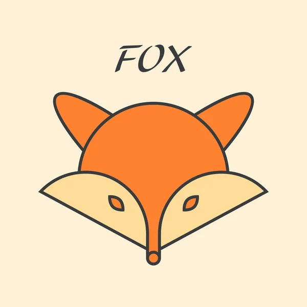 Fox Symbol Vector Illustration — Stock Vector