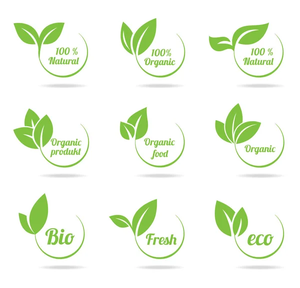 Ecology icon set. Eco-icons. — Stock Vector