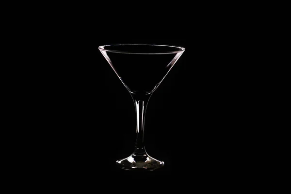 Martinka Glass Black Background — Stock Photo, Image