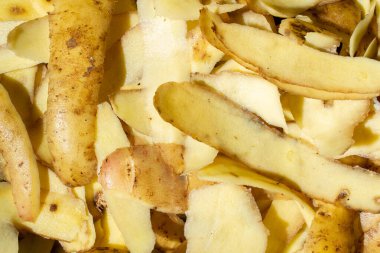 Patates derisi deseni. Üst görünümü kapat.