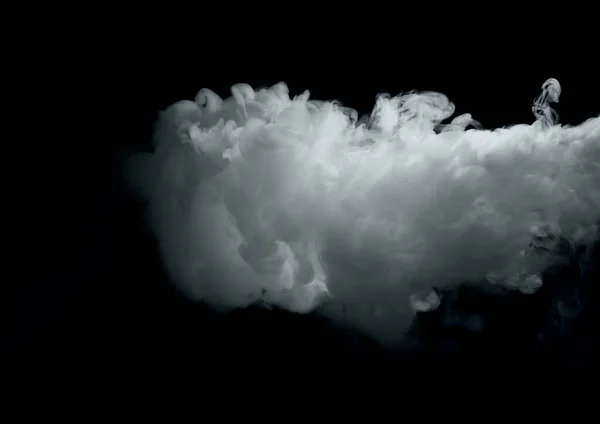 Nube Humo Sobre Fondo Negro — Foto de Stock