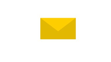  E- posta simgesi. Düz minimalist tarzda illüstrasyon