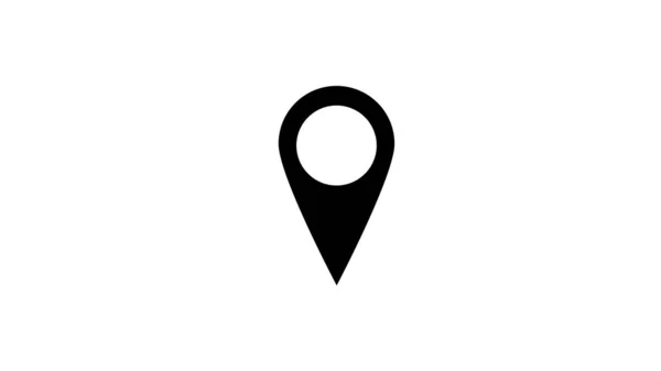 Mapa Ikona Ukazatele Symbol Polohy Gps — Stock fotografie