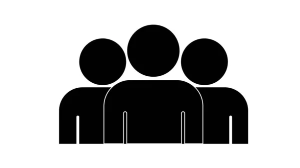 Menschen Ikonen Person Arbeitsgruppe Team — Stockfoto
