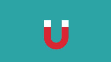 Mıknatıslı Düz Uzun Gölge Simgesi