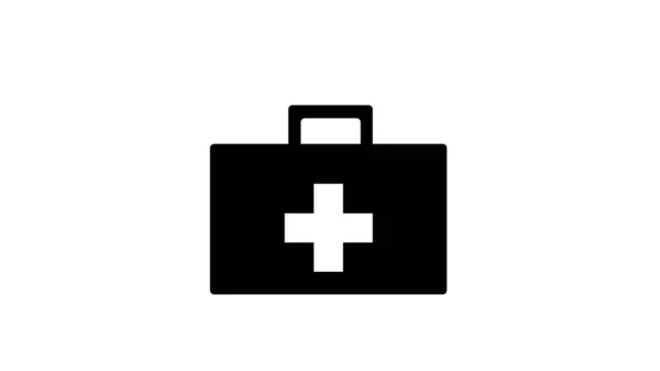 Kit Médico Bolsa Icono Vector Ilustración Logo Plantilla — Foto de Stock