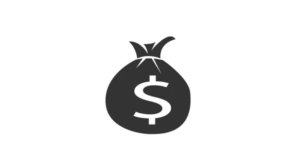 Dollar Money Bag Icon Background — Stock Photo, Image