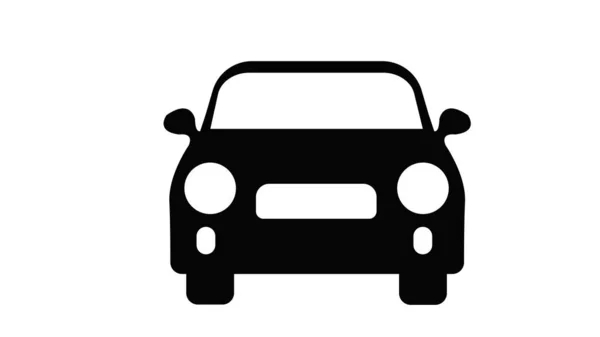 Vooraanzicht Auto Pictogram Transparante Achtergrond — Stockfoto