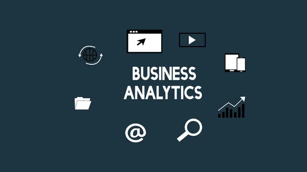 Business Analytics Information Report Koncepcja — Zdjęcie stockowe