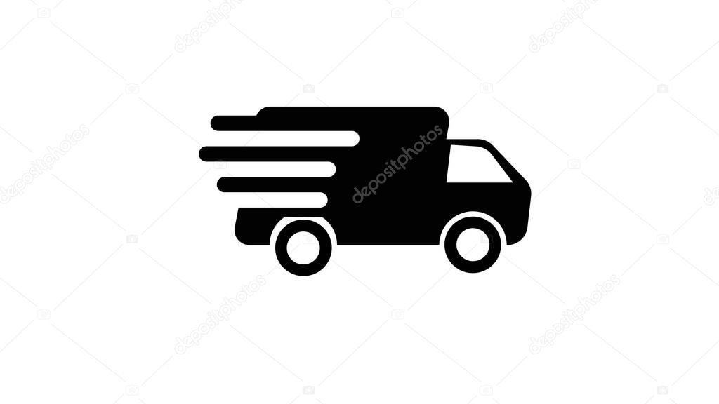 Delivery Truck icon. Delivery Truck concept stroke symbol design