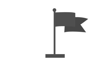 Projeniz için illüstrasyon bayrağı simgesi