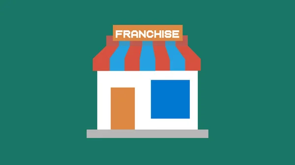 Franchise Geschäftskonzept Franchise Marketing System — Stockfoto