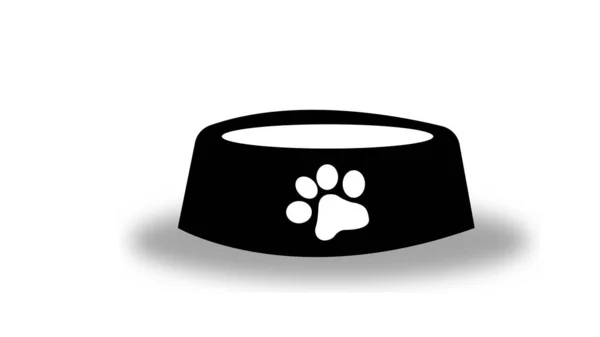 Melhor Ícone Pet Food Bowl Modelo Logotipo Ilustração Estilo Moderno — Fotografia de Stock