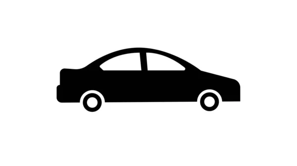 Ikona Samochodu Pojedynczy Znak Symbol Ilustracji — Zdjęcie stockowe