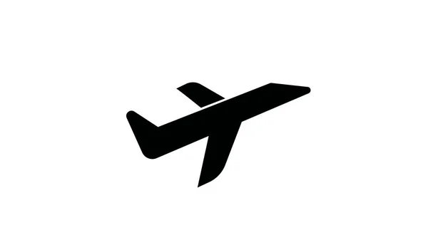 Plane Icon Solid Illustration Pictogram Isolated White — Stock Photo, Image