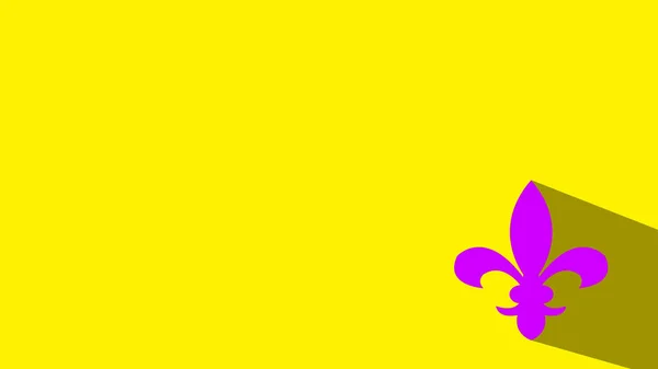 Fleur Lis Heraldyczna Ikona Ilustracja — Zdjęcie stockowe