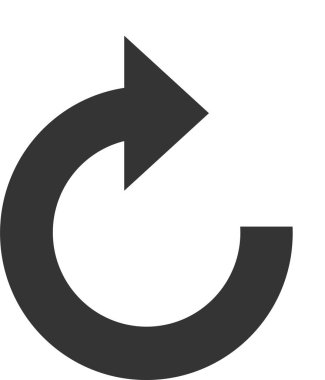 döndürme oklarını bir daire web simgesi