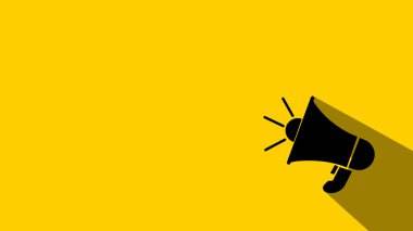 Megafon, hoparlör, ağızlık sembolü veya simge.