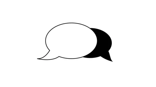 Speech Bubble Sign Icon Illustration — 스톡 사진