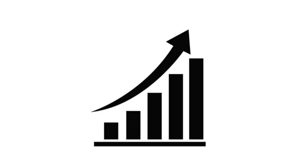 Business Graph Icon Chart Flat Vector Illustration — Stock Photo, Image