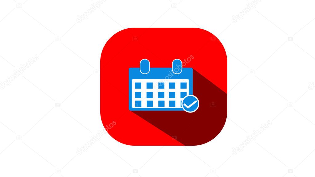 Calendar calendar icon. Calendar symbols are isolated for graphic and web design.