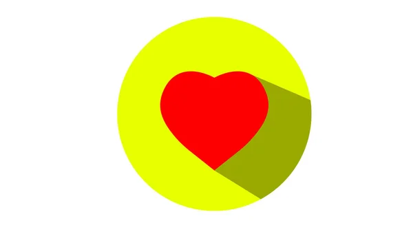 Heart Icon Background Heart Illustration — 스톡 사진