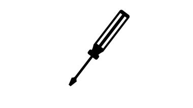 scredriver raf araç gereçleri siyah ve beyaz