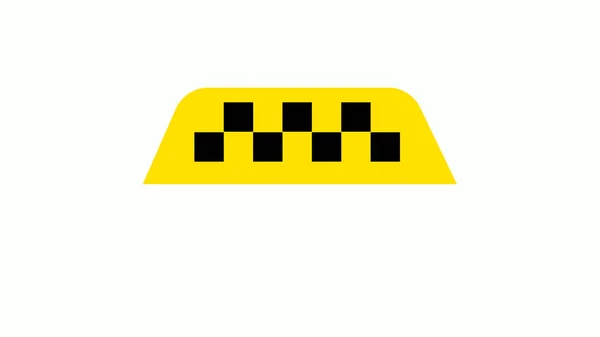 Taxidienst Ikonen Taxikartenzeiger Taxischilder — Stockfoto