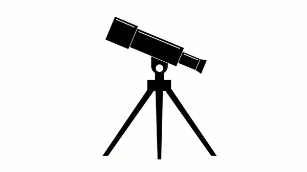 Telescope Icon Element Education Icon — 스톡 사진