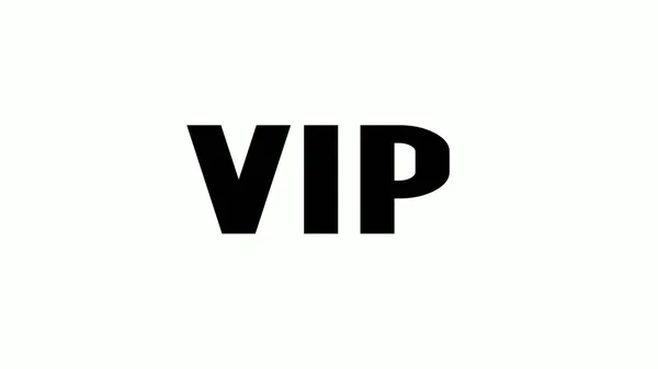 Ícone Vip Tipos Cor Preto Branco Contorno — Fotografia de Stock