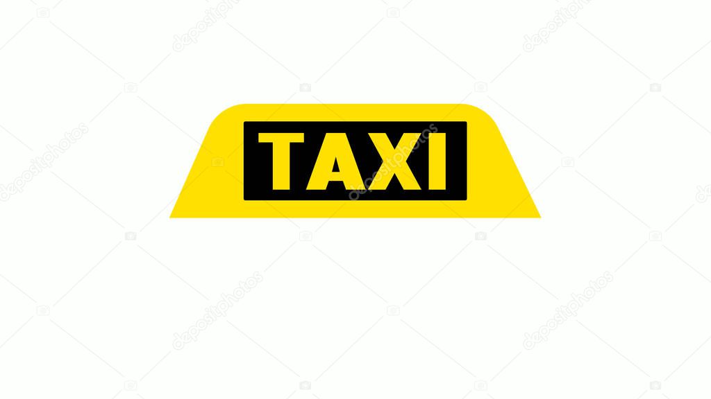 Taxi service  icons. Taxi map pointer, taxi signs.