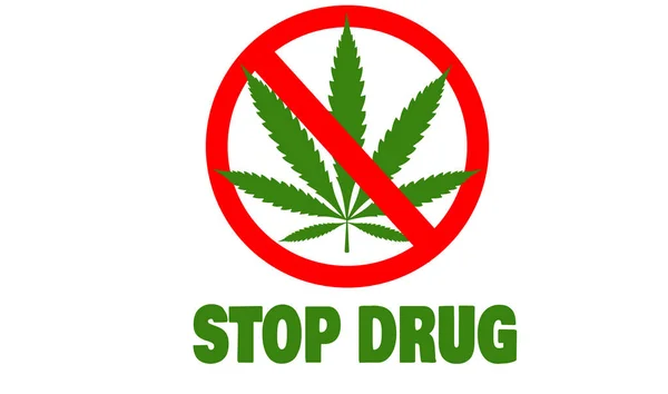 Ilustración Para Día Internacional Contra Abuso Drogas —  Fotos de Stock