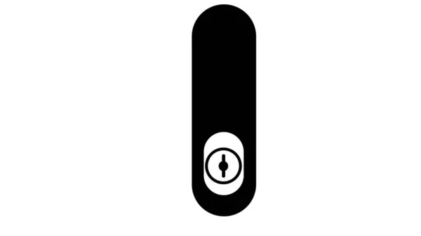 Keyhole Icon Illustration Isolated White Background — Stock Photo, Image